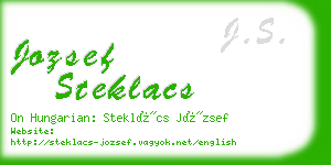jozsef steklacs business card